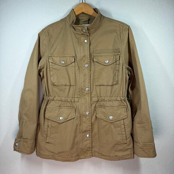 Women's Gap Brown Cargo Jacket with Cinched Waist Size Small - Picture 2 of 7